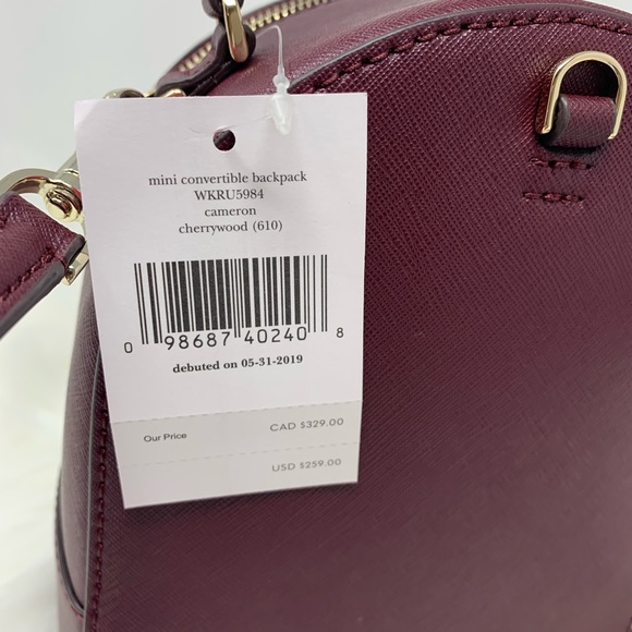 MINI convertible backpack CHERRYWOOD Kate spade - Picture 5 of 8